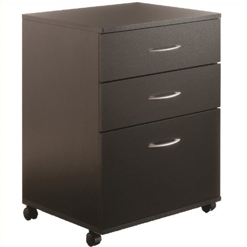 nexera 6092 essentials mobile filing 3drawer black 6092