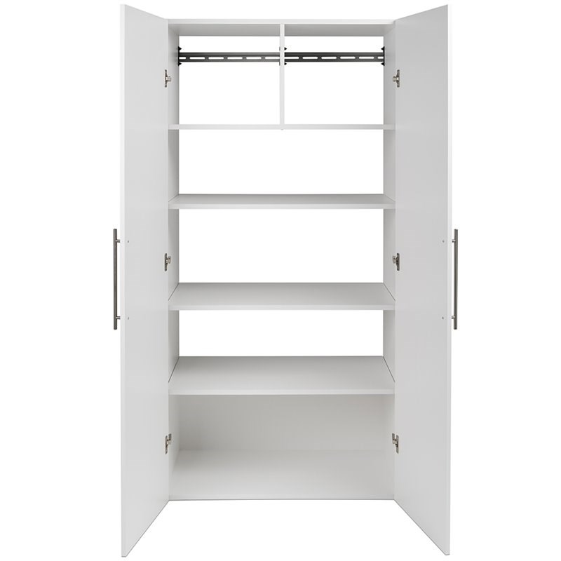 Prepac HangUps 36" Large Wall Mounted Garage in White Homesquare