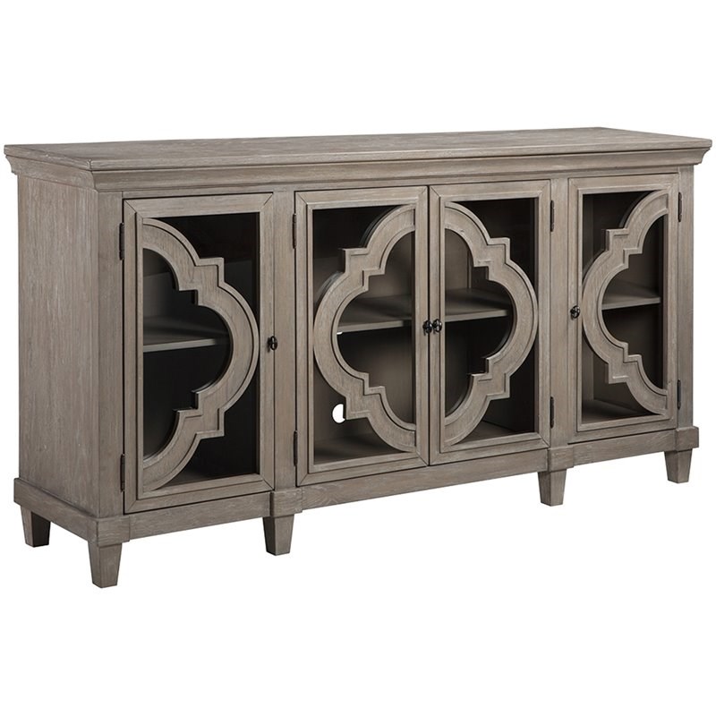 Ashley Fossil Ridge Accent Console Table in Gray Homesquare