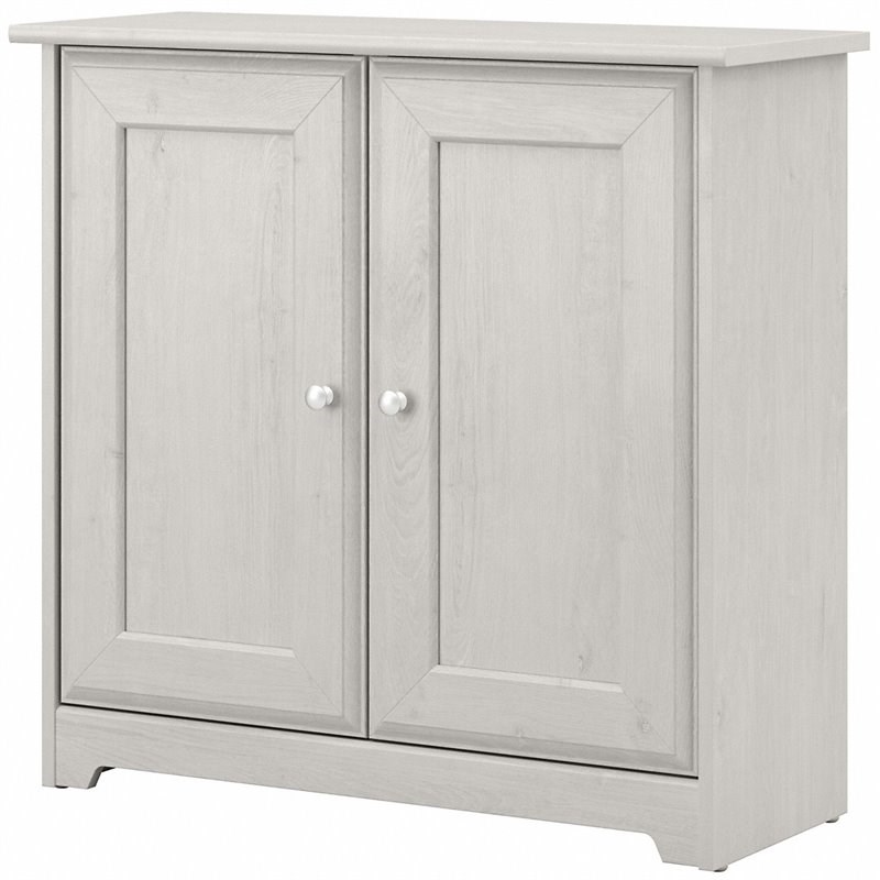 Cabot Small Storage with Doors in Linen White Oak Engineered