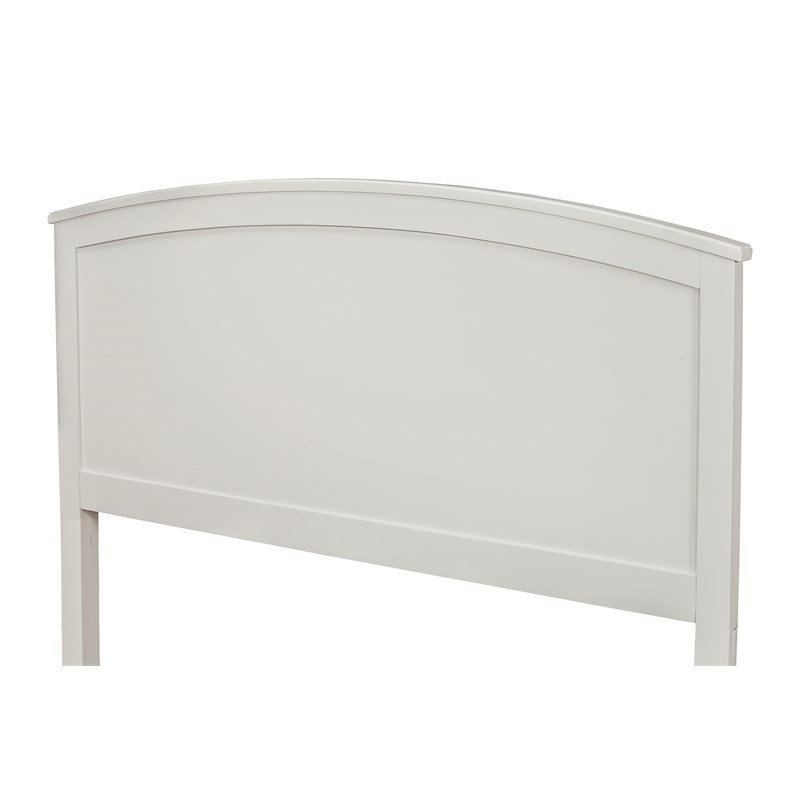 Alpine Furniture Baker California King Wood Headboard Only in White