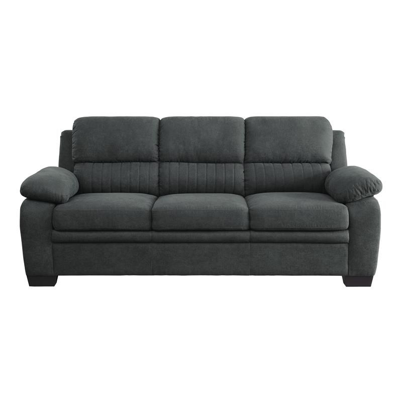 Lexicon Holleman Modern Textured Fabric Sofa with Pillowtop Arms in