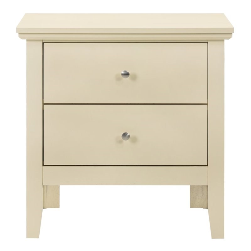 Glory Furniture Primo 2 Drawer Nightstand in Beige Homesquare