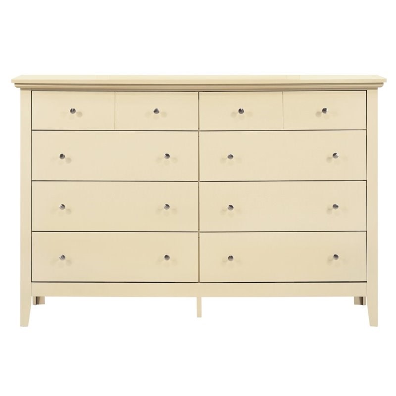Glory Furniture Hammond 8 Drawer Dresser in Beige Homesquare