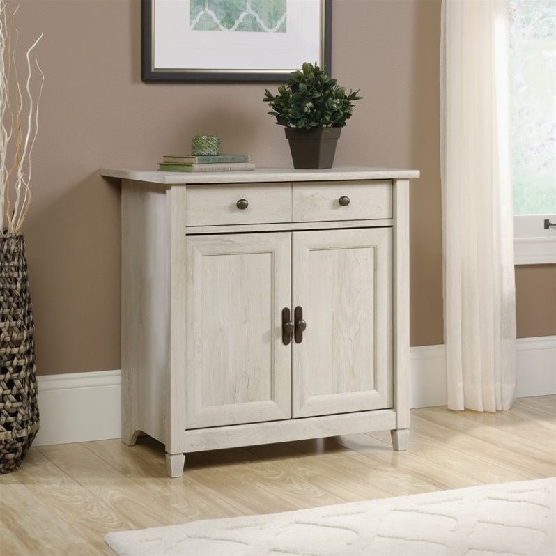Sauder Edge Water 2 Door Chest in Chalked Chestnut Homesquare