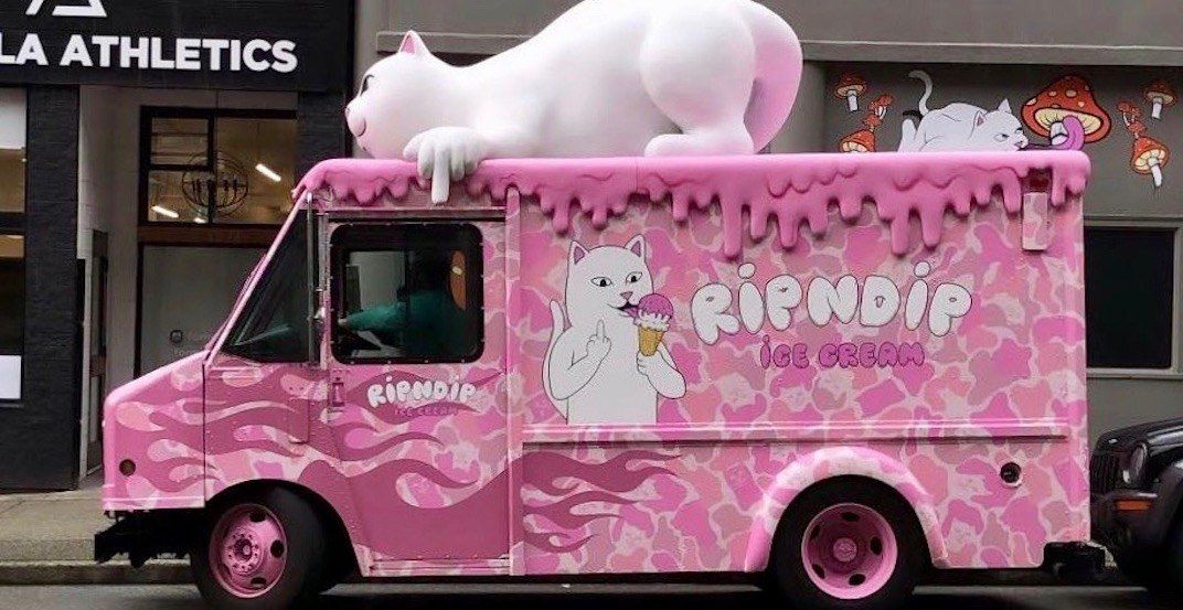 Trendy Los Angelesbased Rip n Dip ice cream truck spotted in Vancouver