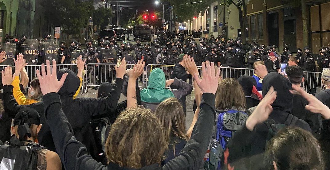 A protester livestreamed the entire riot in Capitol Hill yesterday