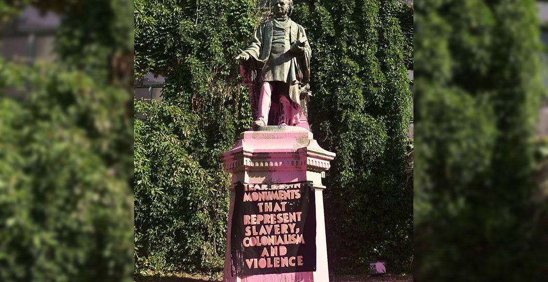John A. Macdonald statue in Queen's Park vandalized during