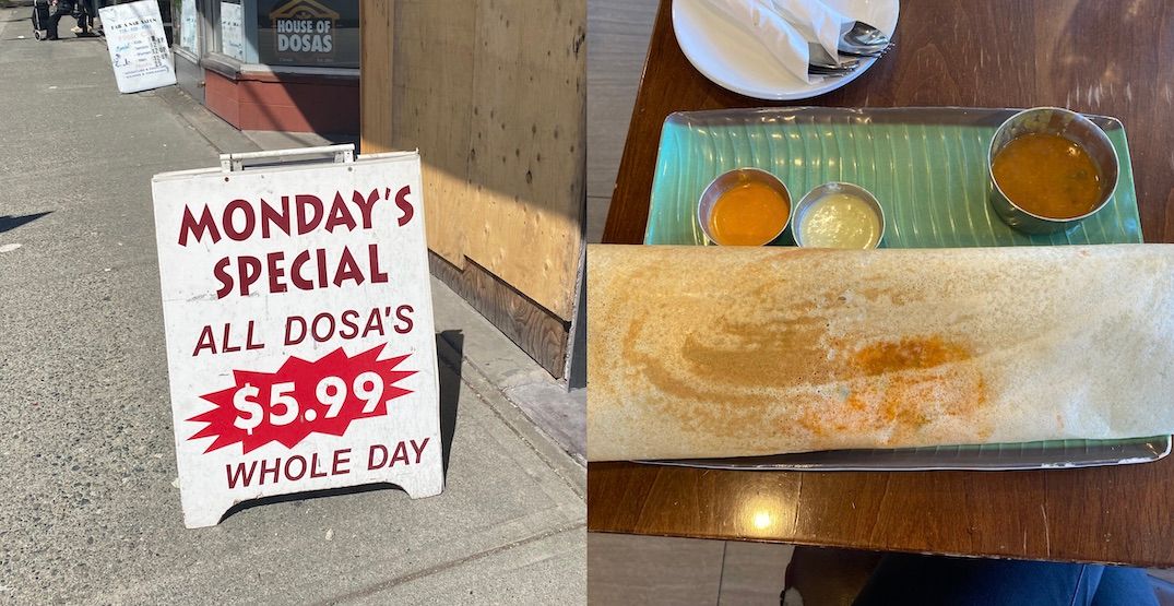 House of Dosas just opened a new location in South Surrey Dished