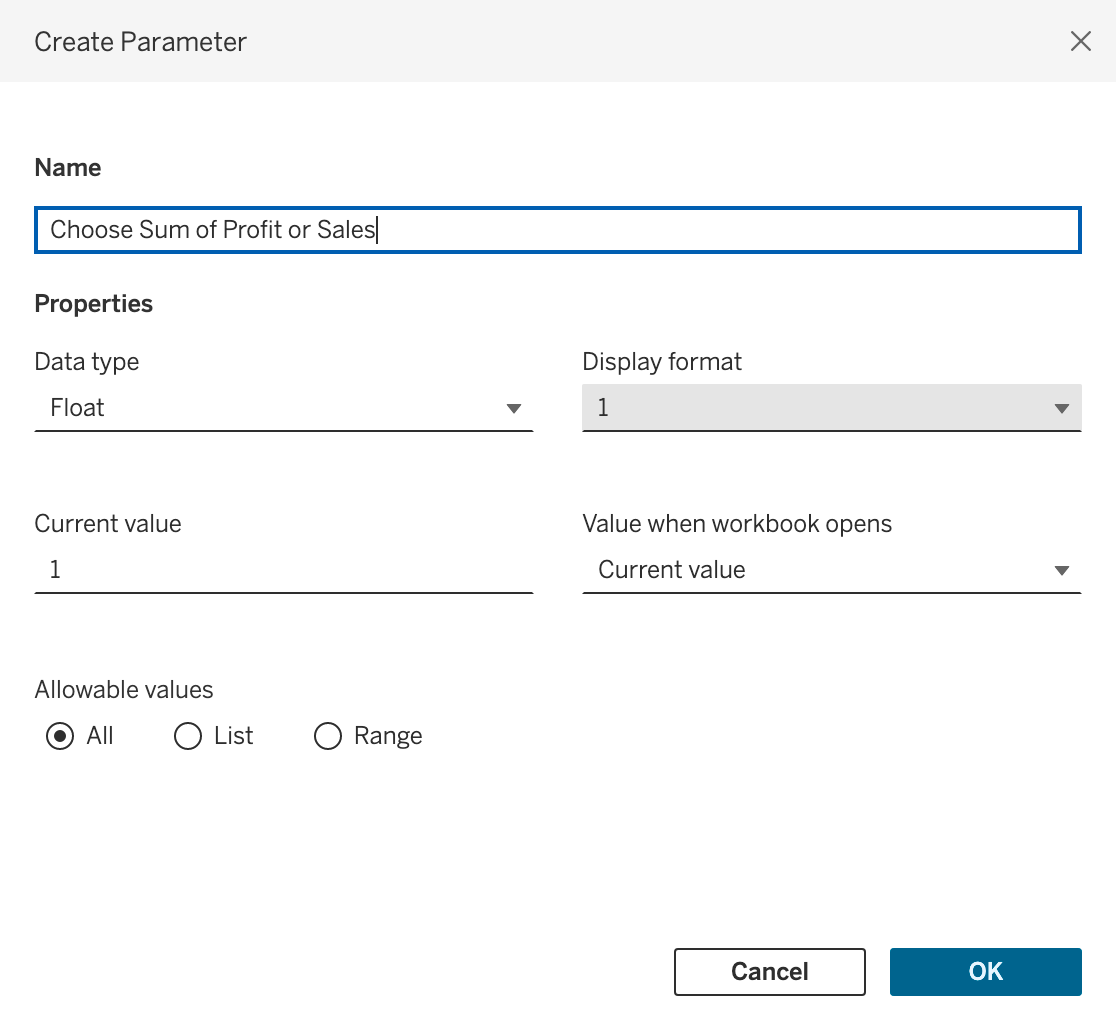 Tableau Parameters An Introductory Guide and How to Use Them DataCamp