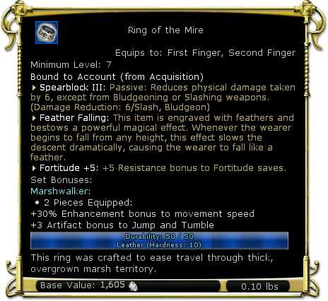 Item:Ring of the Mire - DDO wiki