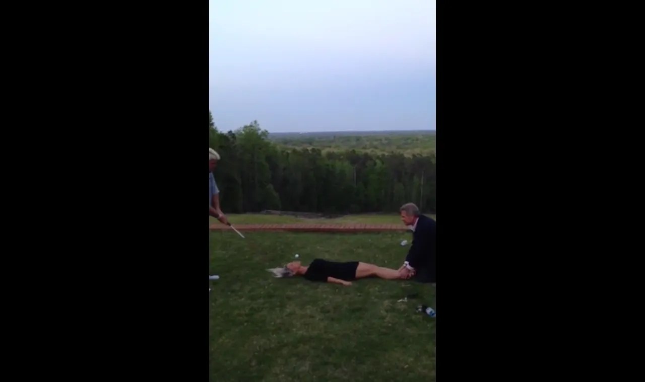 Deadspin John Daly Drives A Golf Ball Out Of A Woman's Mouth