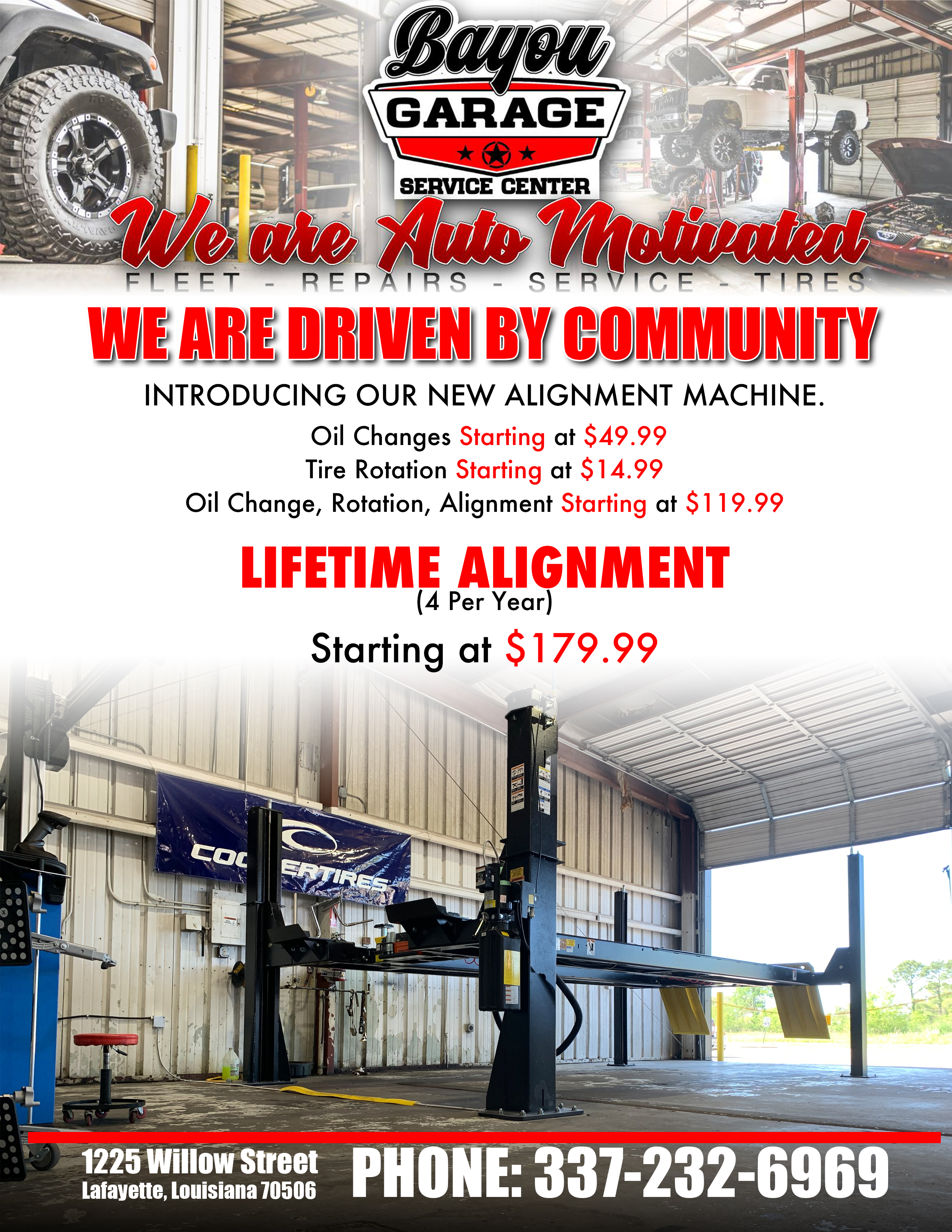 News and Events at Bayou Garage in Lafayette, LA