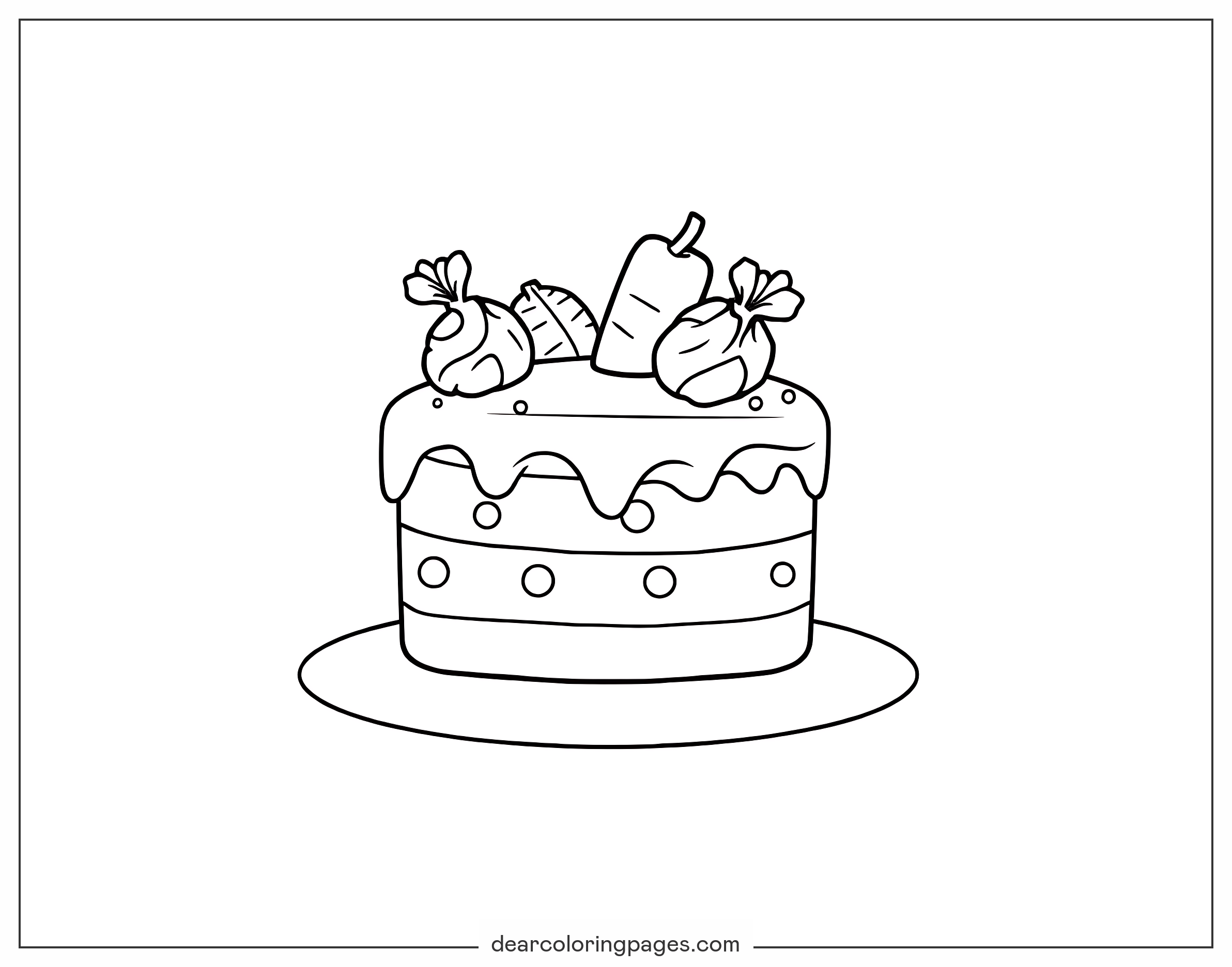 Cake Coloring Pages 34 Free Printable Coloring Pages