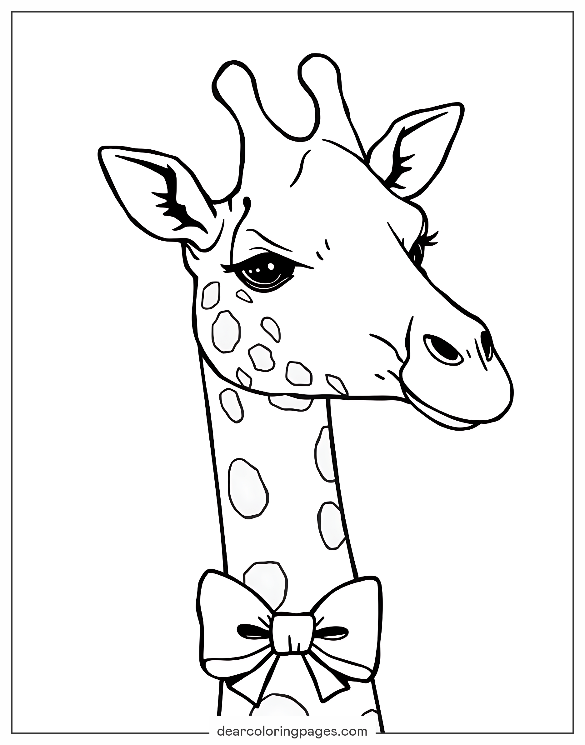 Giraffe Coloring Pages 16 Free Printable AIGenerated Designs