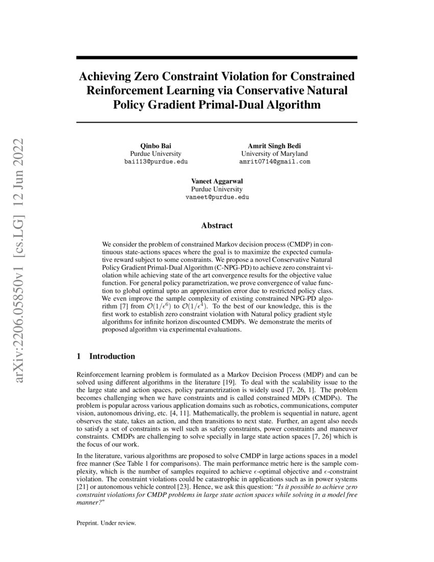 Achieving Zero Constraint Violation for Constrained Reinforcement Learning via Conservative