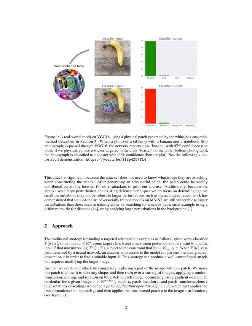 Adversarial Patch DeepAI