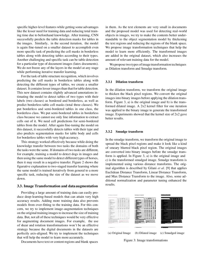 An approach for end to end table detection and structure