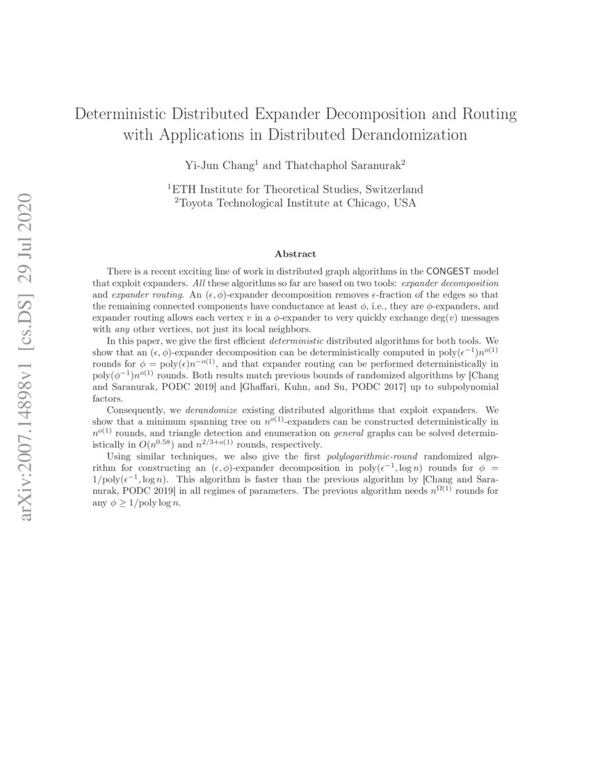 Deterministic Distributed Expander and Routing with
