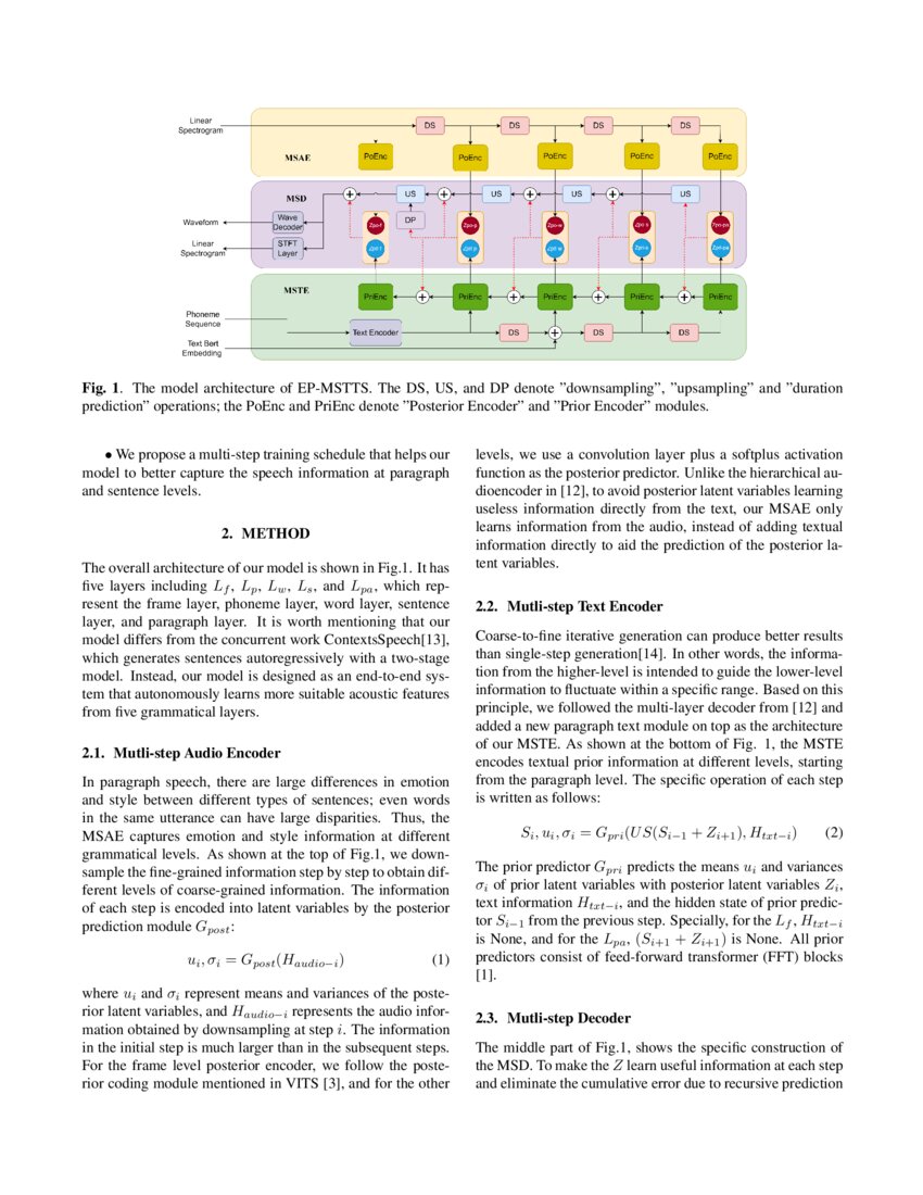 Expressive paragraph texttospeech synthesis with multistep