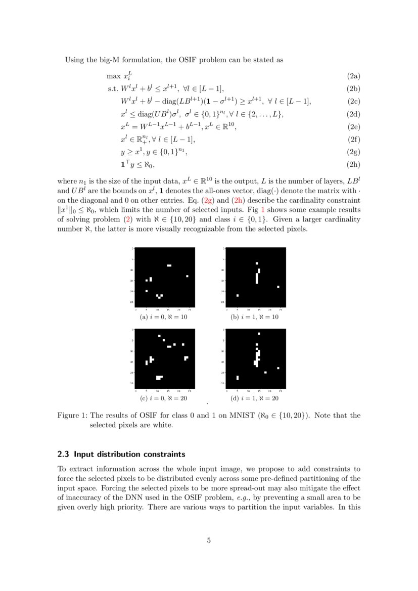 Modelbased feature selection for neural networks A mixedinteger