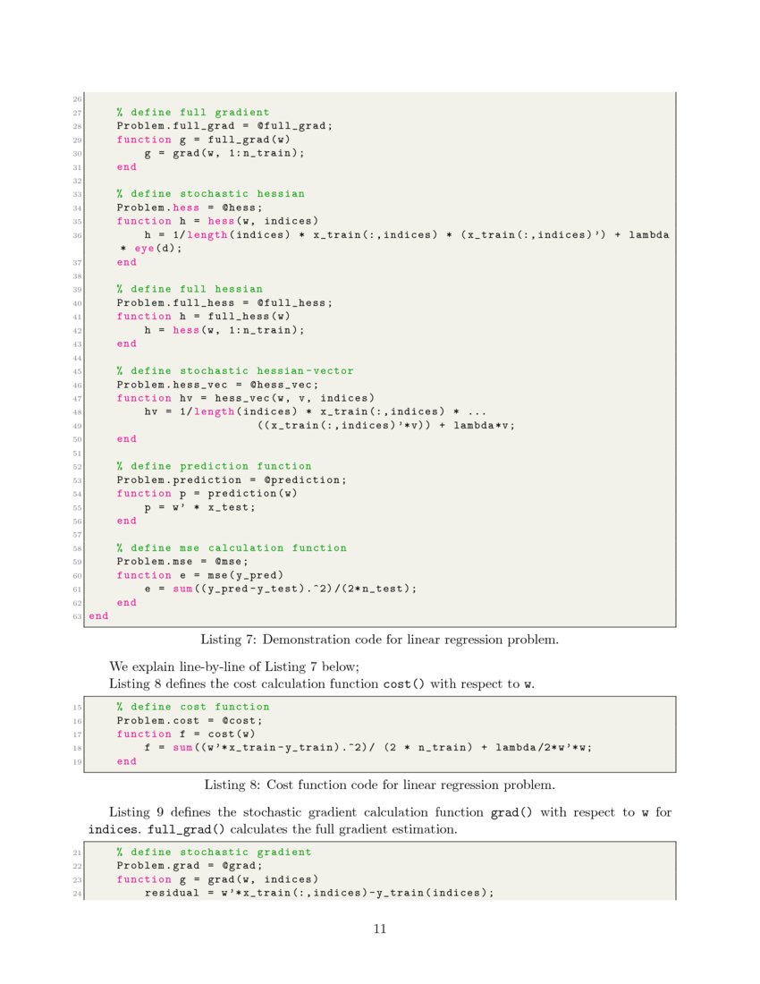 SGDLibrary A MATLAB library for stochastic gradient descent algorithms