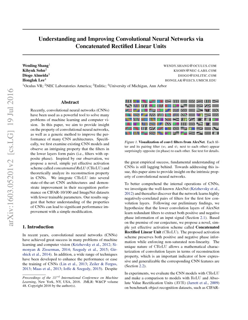 Understanding and Improving Convolutional Neural Networks via