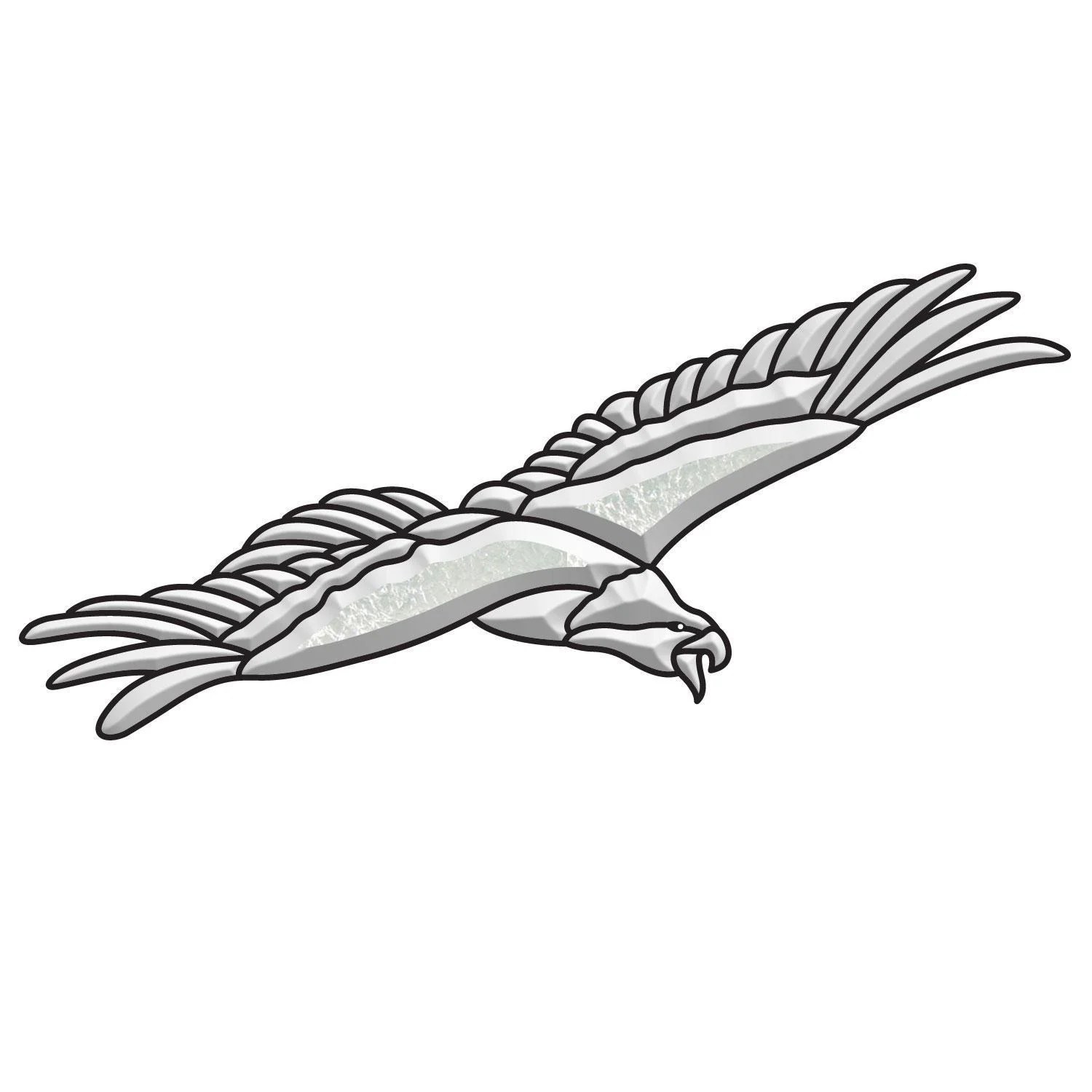 Stained Glass Supplies Free Shipping Bevel Cluster Eagle Head Glass