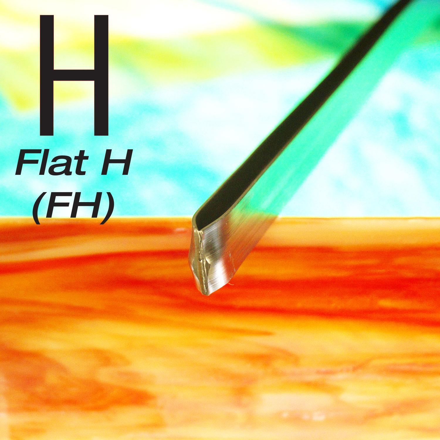 1/2" Flat H Lead Came 6 Ft Piece Delphi Glass