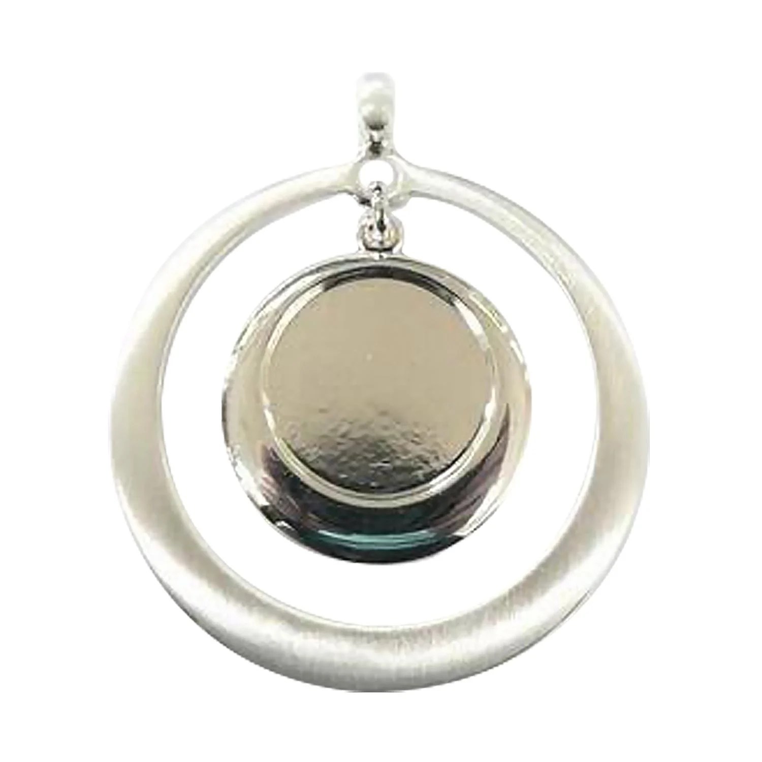 Drop Circle Pendant Findings Delphi Glass