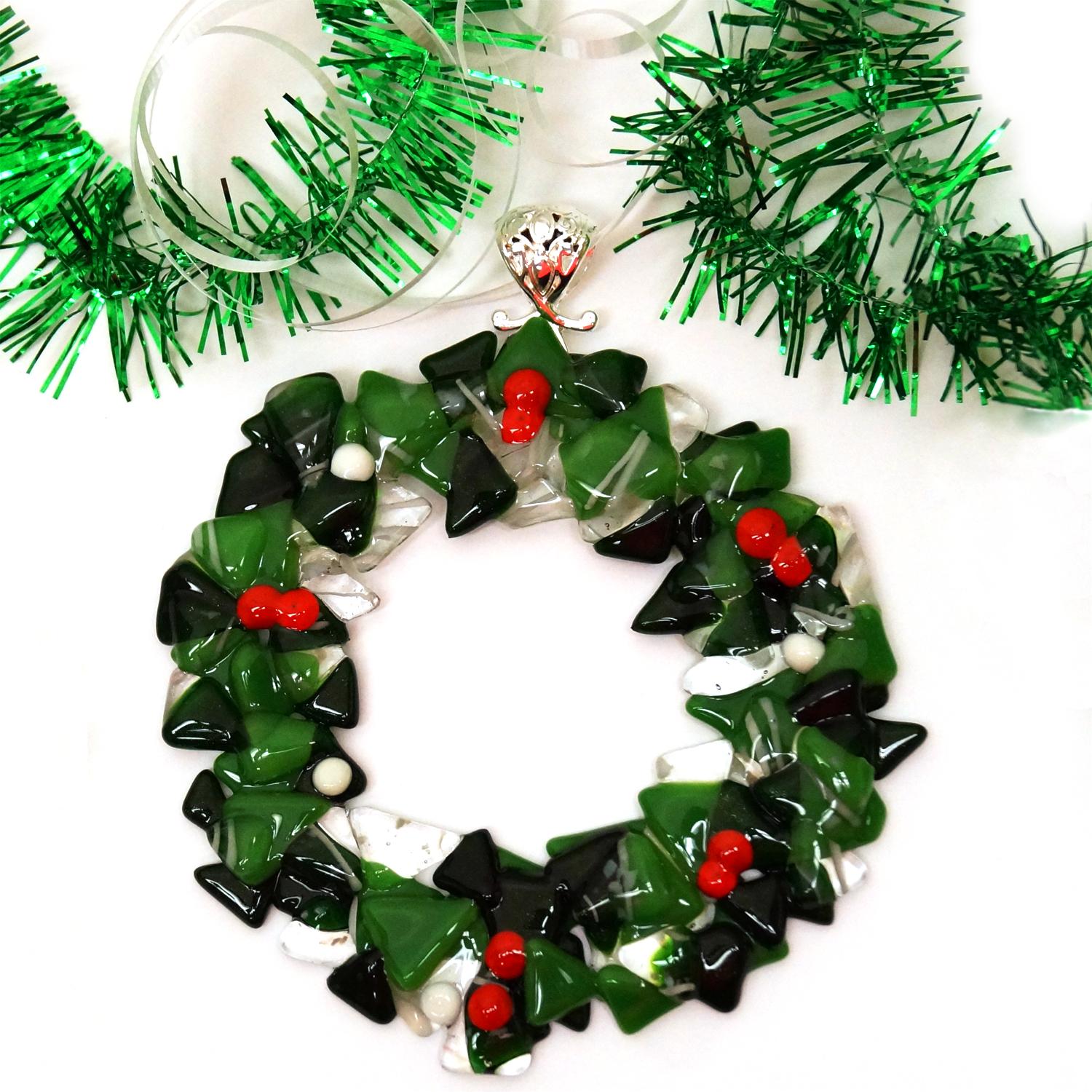 Free Fused Wreath Project Guide Fusing Delphi Glass