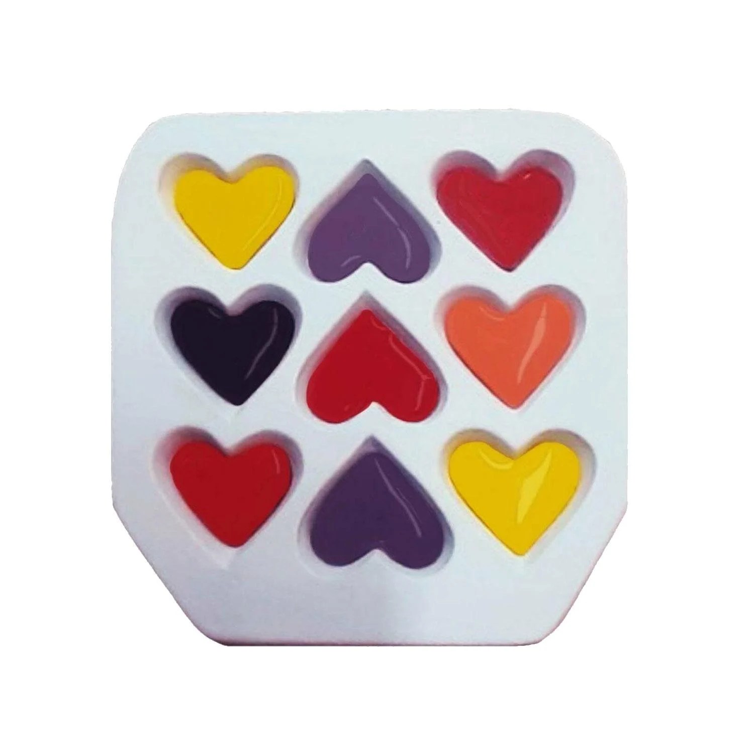 Nine Hearts Casting Mold Jewelry Delphi Glass