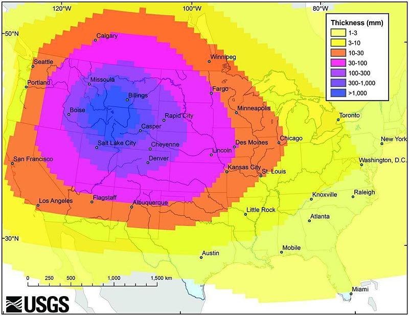 Ausbruch von YellowstoneSupervulkan würde USA unter Asche begraben