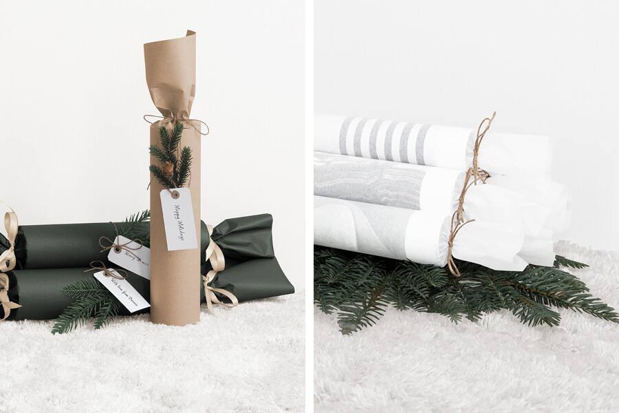 Three simple ways to wrap a poster