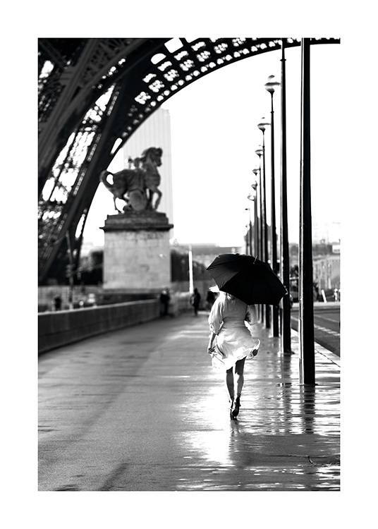 Walking In Paris Poster