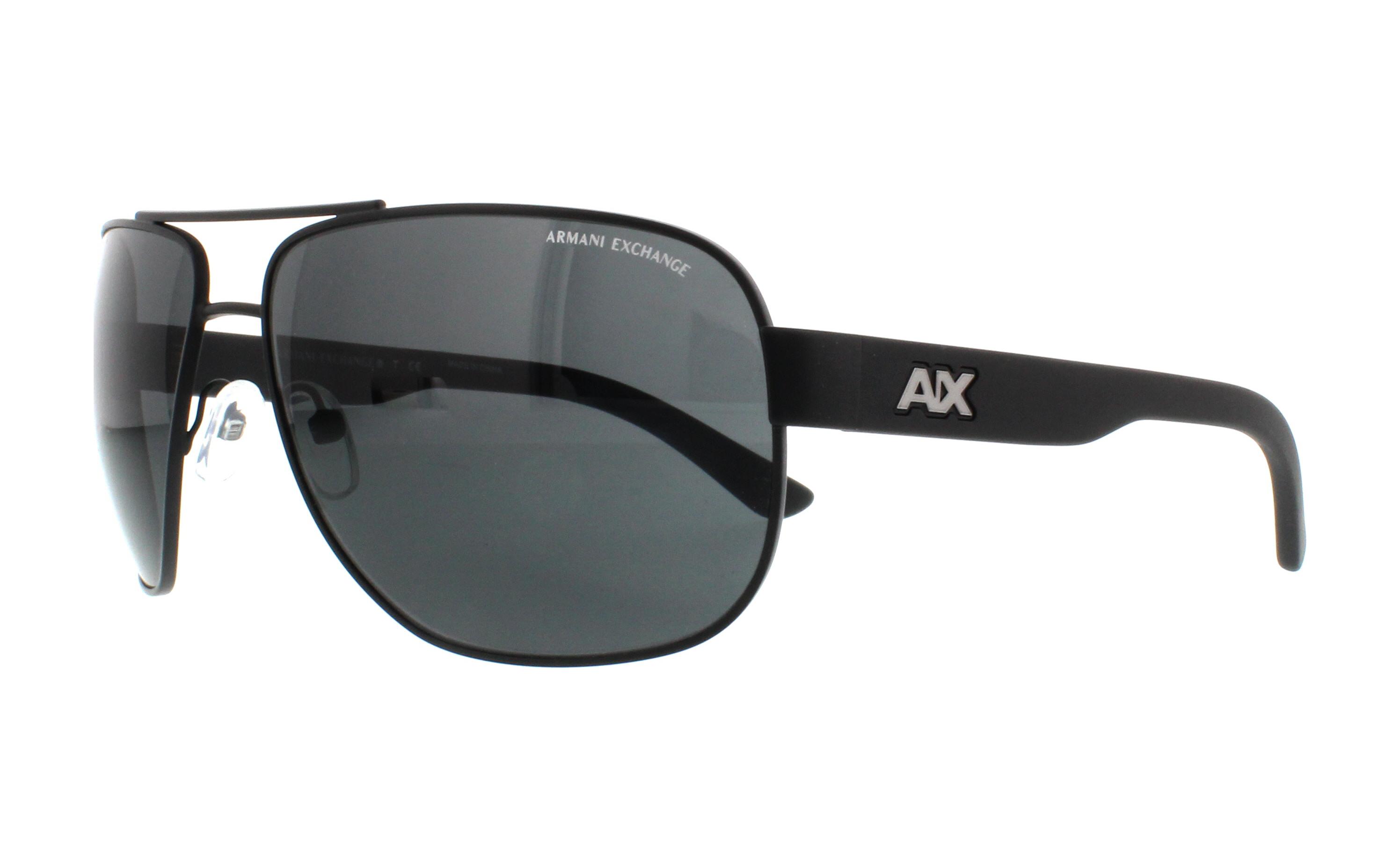 ARMANI EXCHANGE Sunglasses AX2012S 606387 Satin Black 62MM eBay