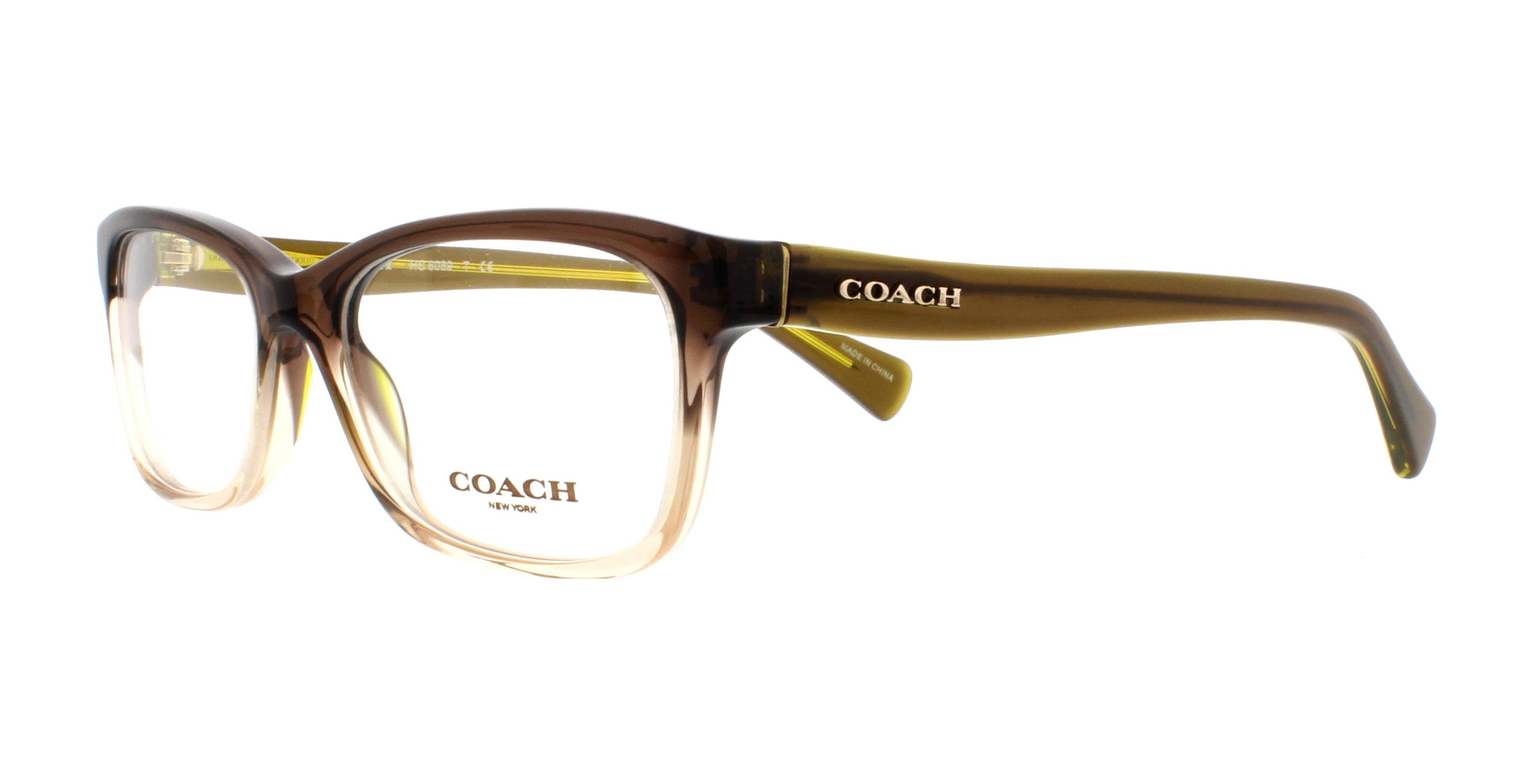 COACH Eyeglasses HC6089 5400 Olive Brown Gradient/Olive 49MM