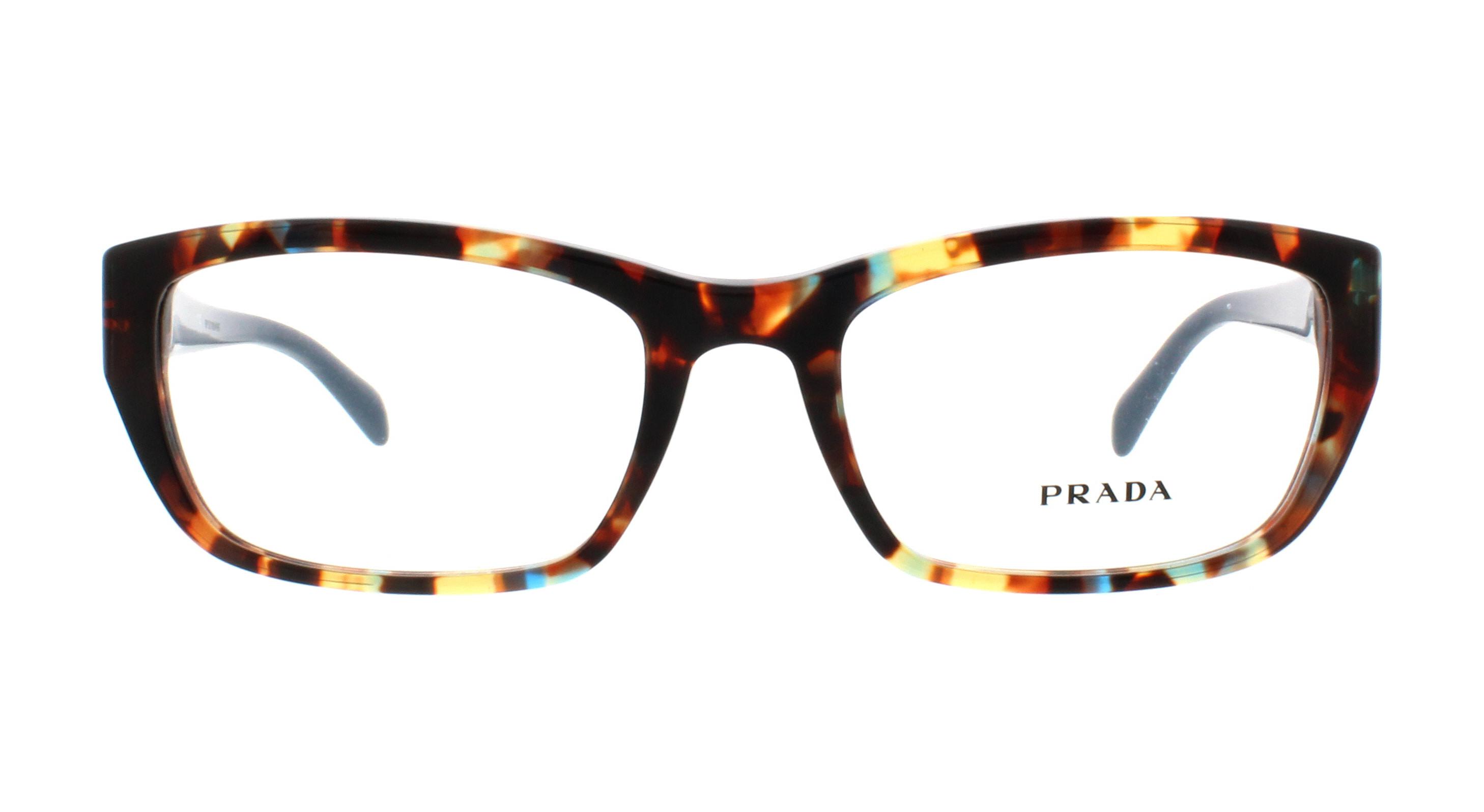 PRADA Eyeglasses PR18OV NAG1O1 Havana Spotted Blue 52MM eBay