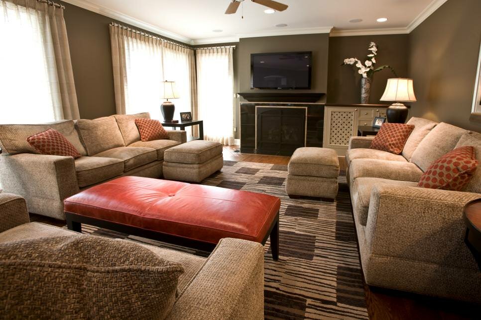 23+ Brown Living Room Designs, Decorating Ideas Design