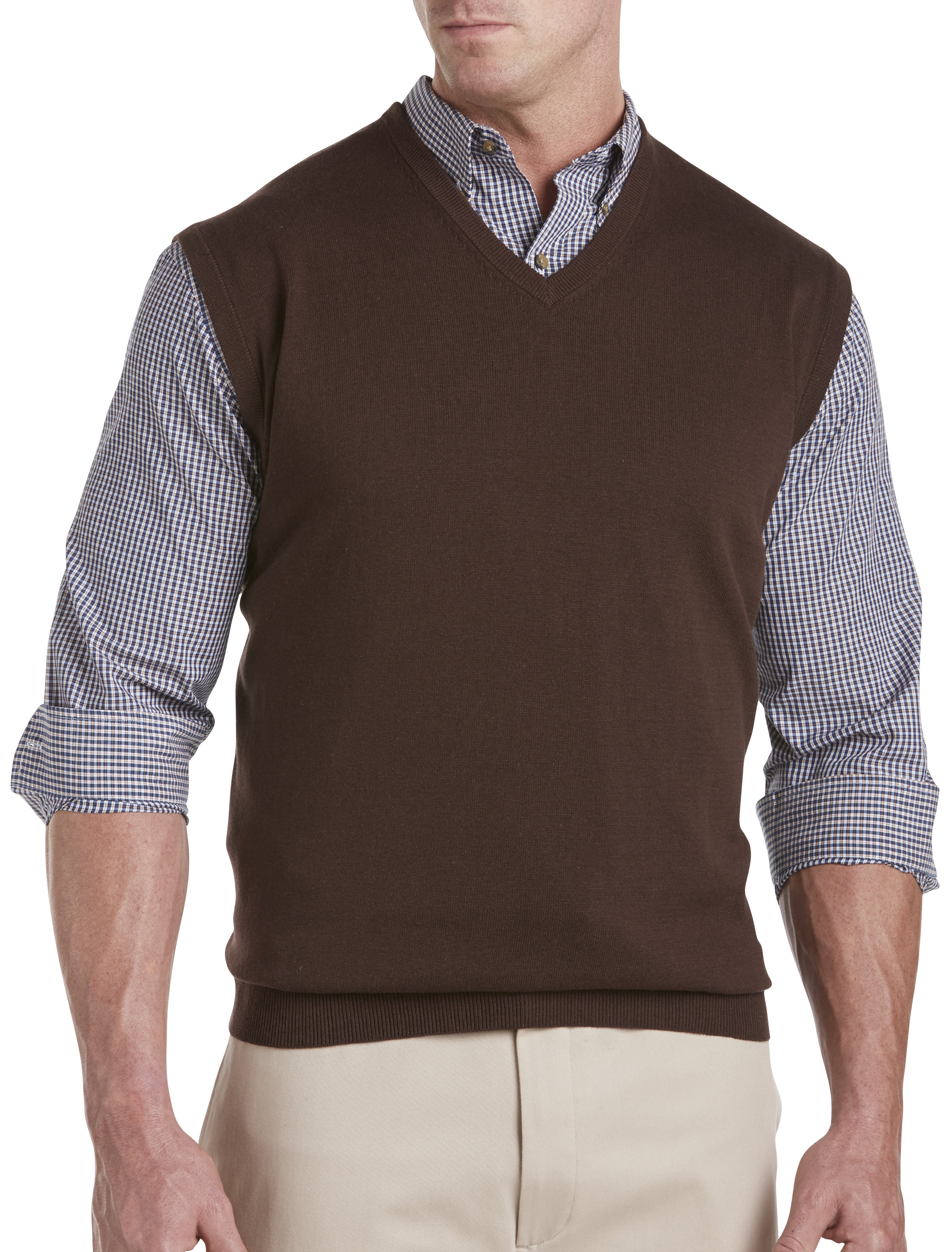 Harbor Bay VNeck Sweater Vest Casual Male XL Big & Tall eBay