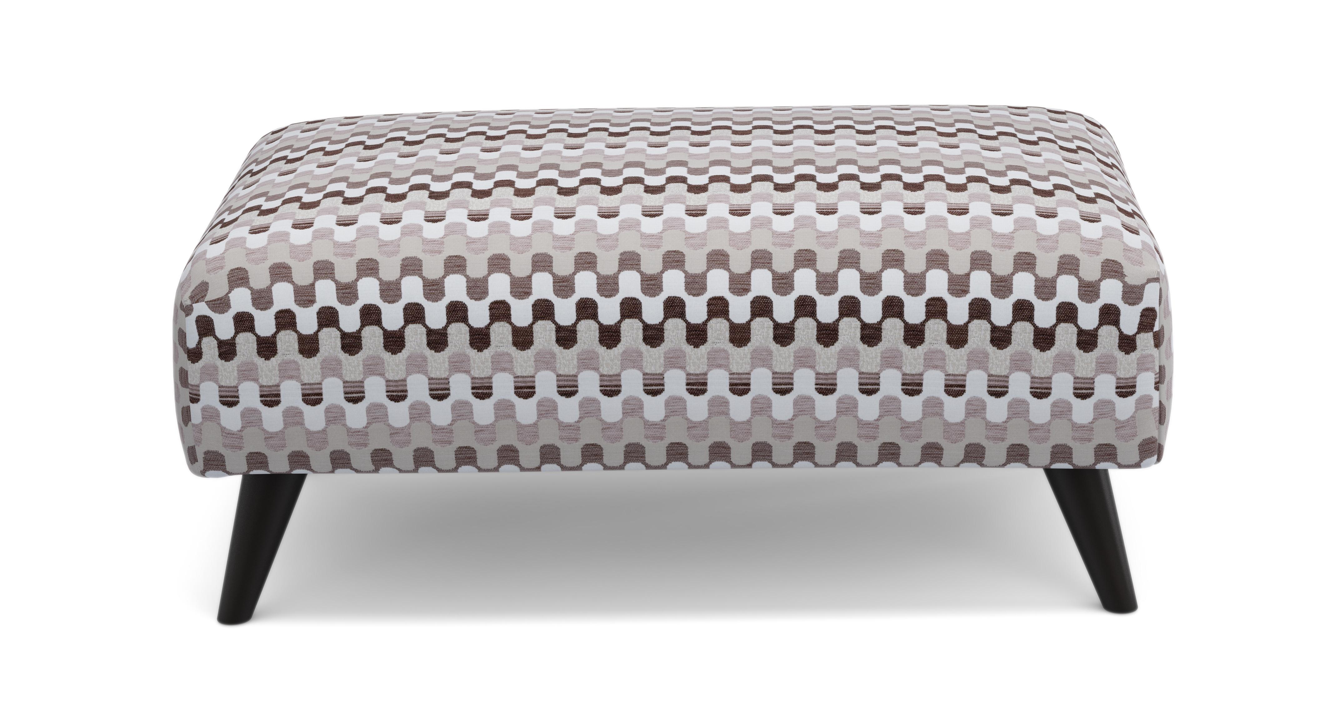 Aurora Pattern Banquette Footstool DFS