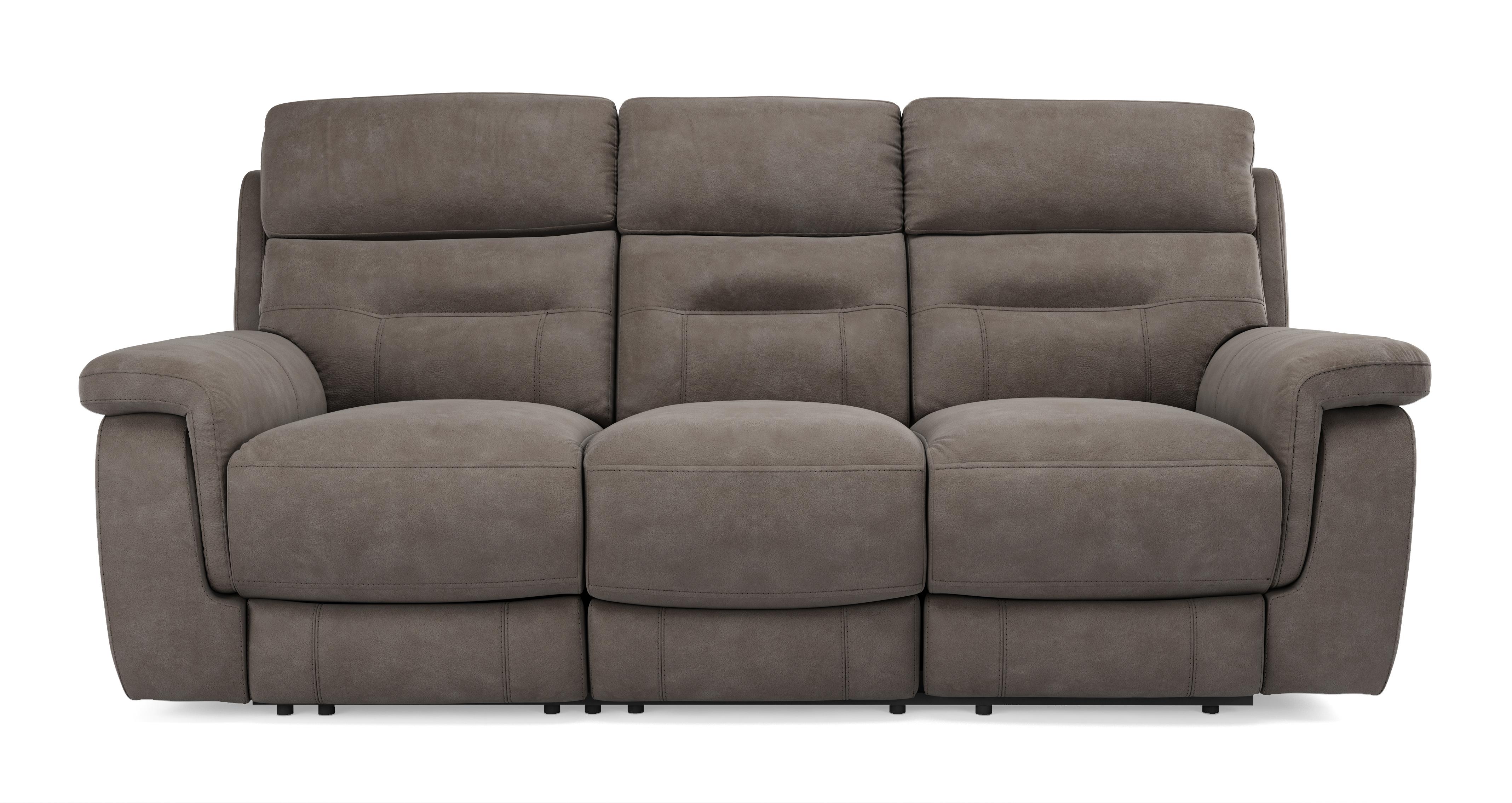 Jacque Fabric 3 Seater Power Plus Recliner Arizona DFS