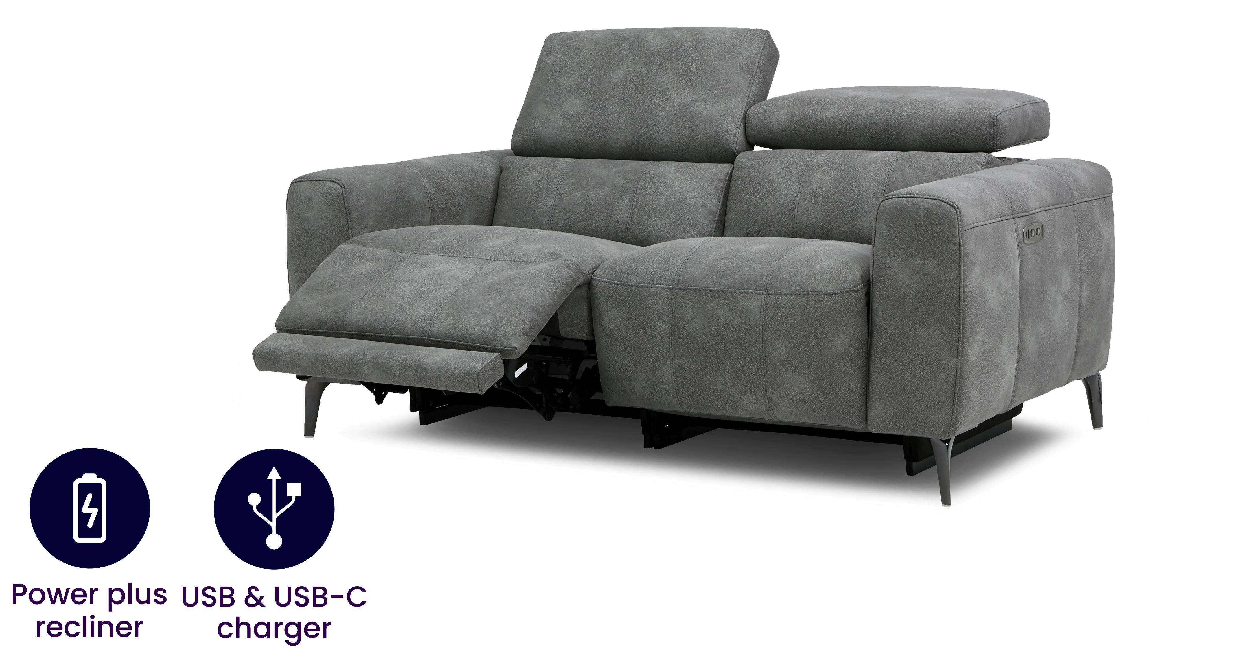 Jagger 2 Seater Power Plus Recliner DFS