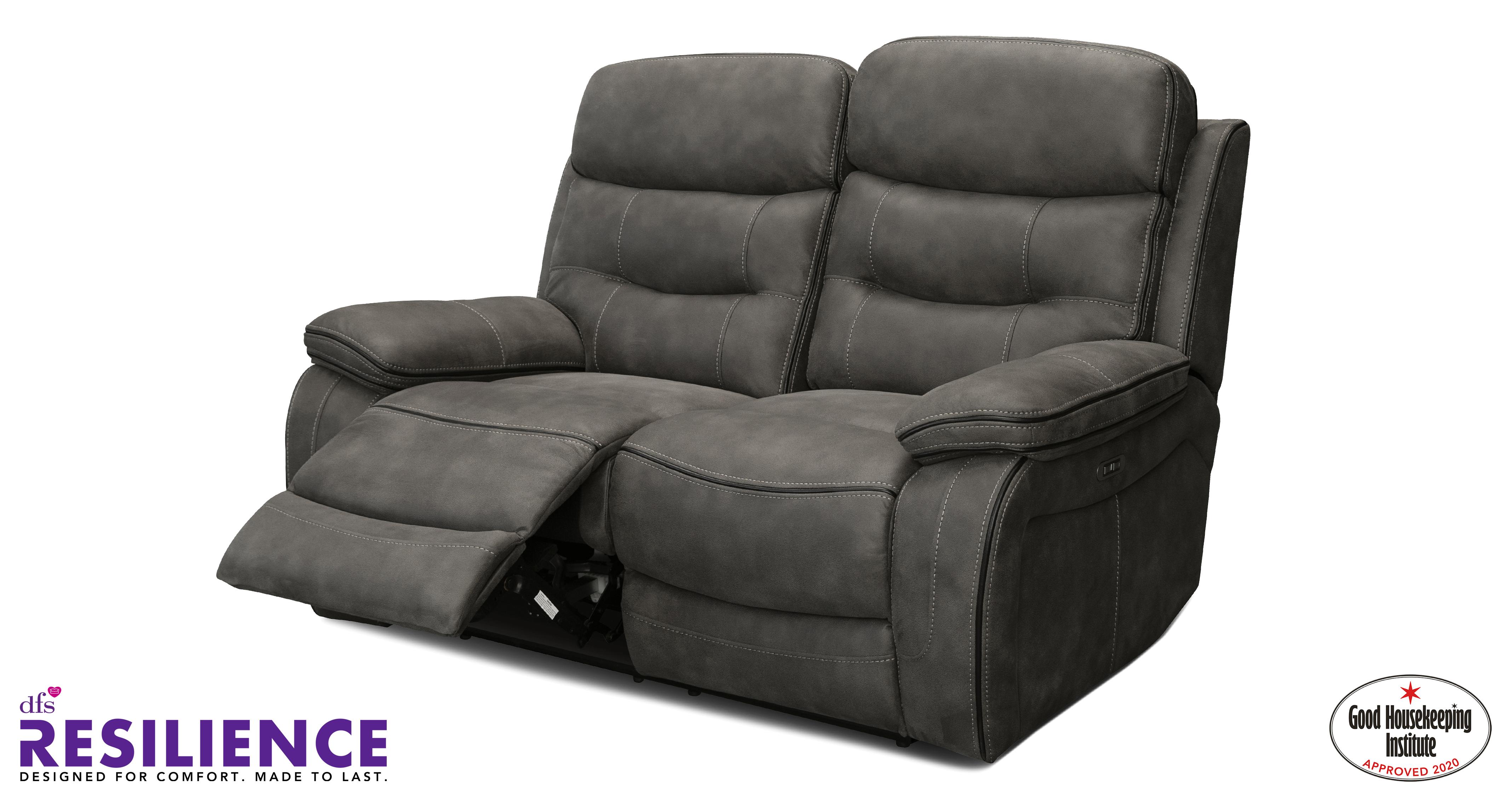 Noah Fabric 2 Seater Power Recliner Sofa DFS
