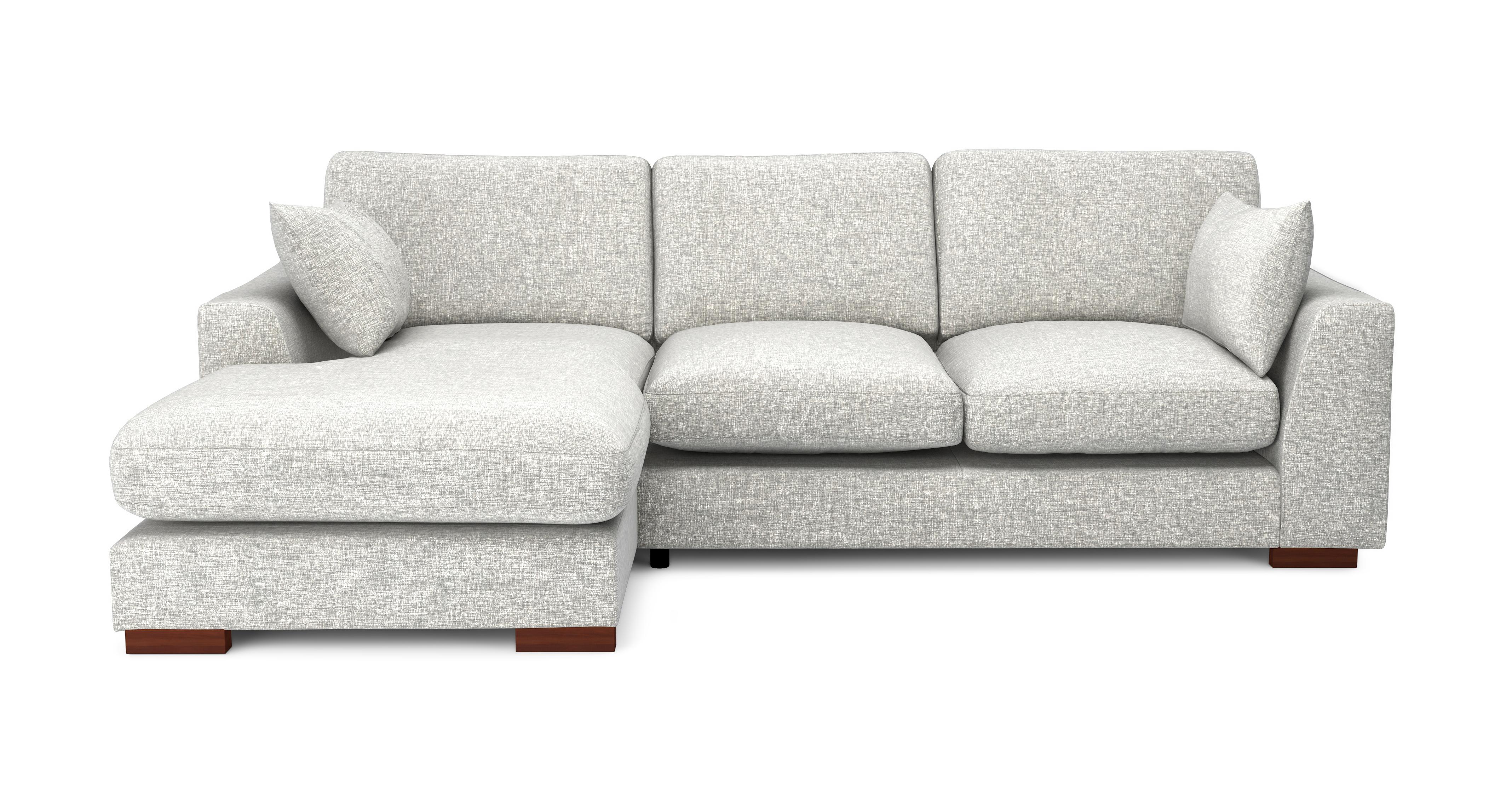 Plush Formal Back Left Hand Facing Small Chaise End Sofa DFS