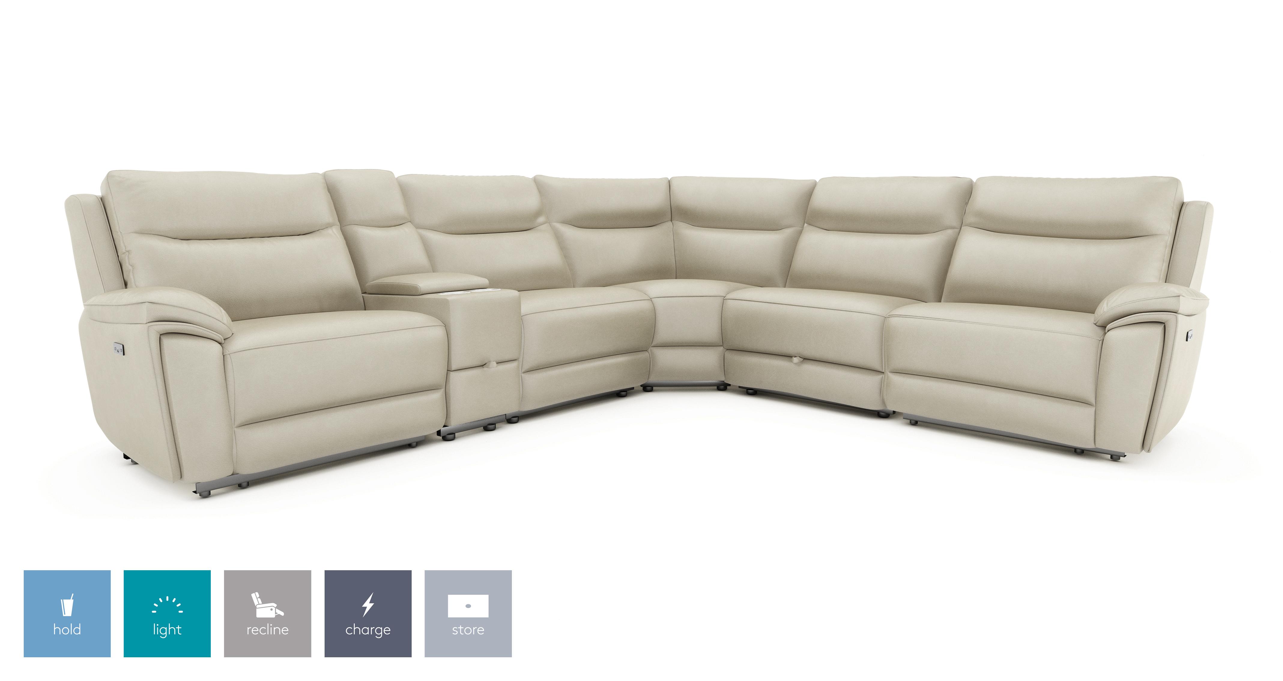 Trek 2 Corner 2 Power Recliner And Console DFS