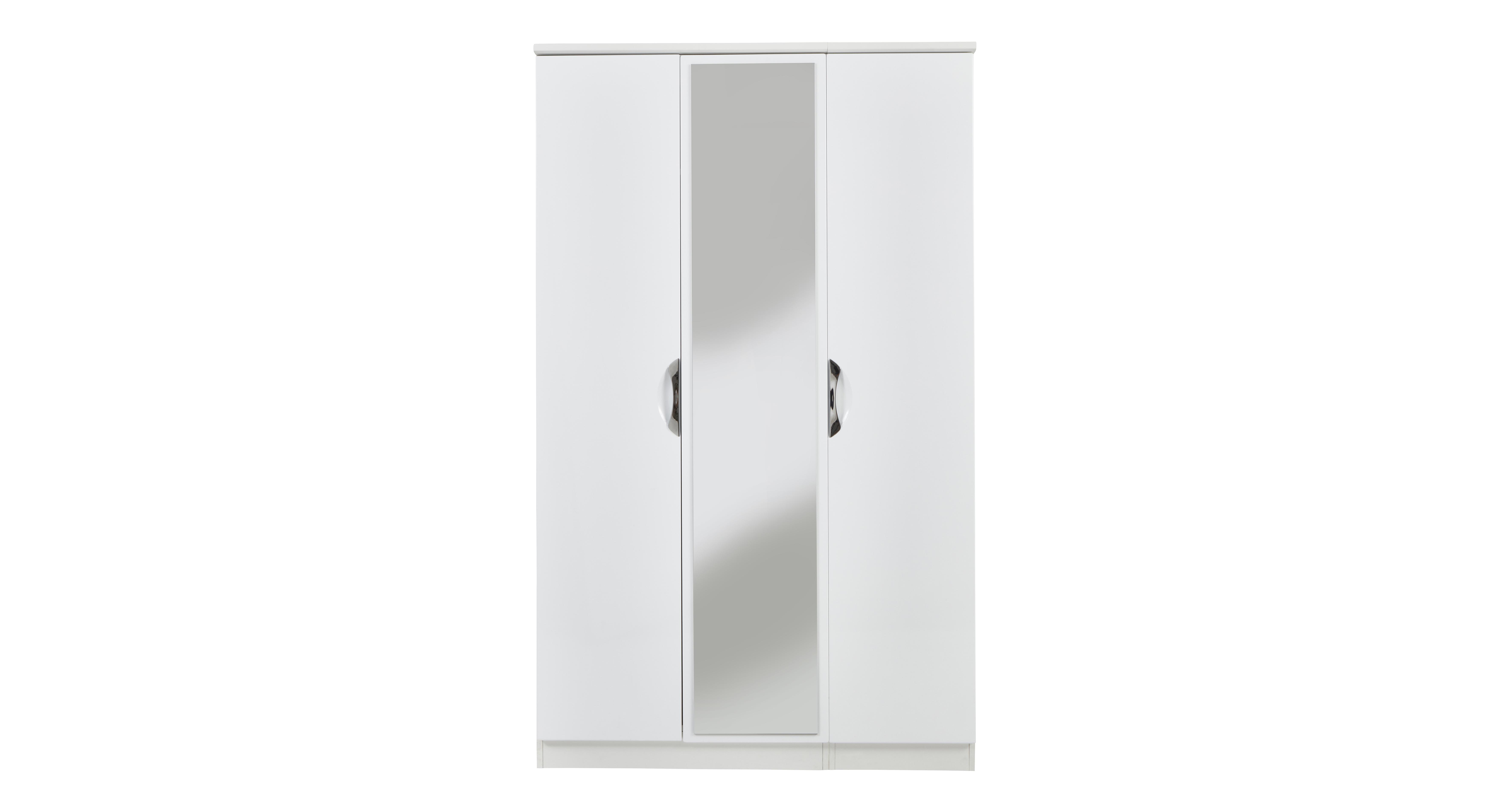 Uma Tall Triple Mirror Wardrobe DFS