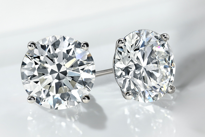 Single Diamond Stud Earrings - Men's Diamond Studs