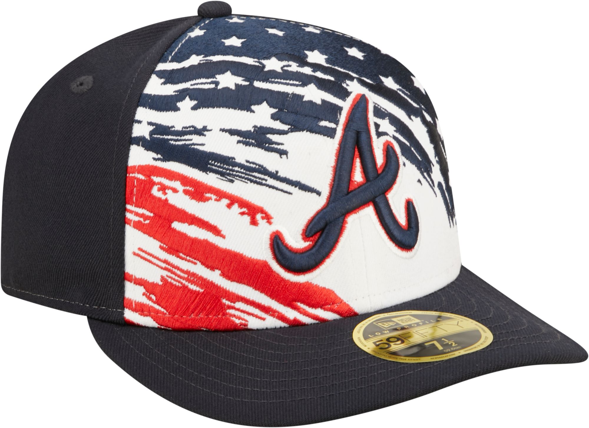 New Era Men's Fourth of July '22 Atlanta Braves Navy 59Fifty Low
