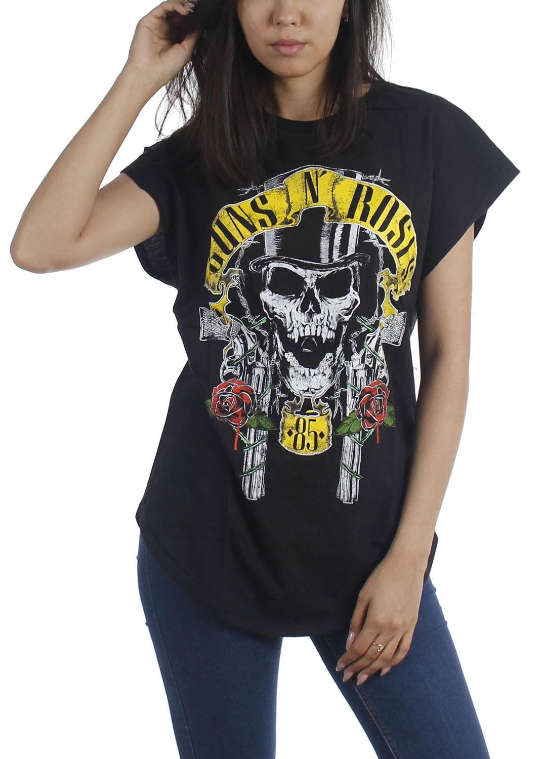 Guns N Roses Womens Skull TShirt